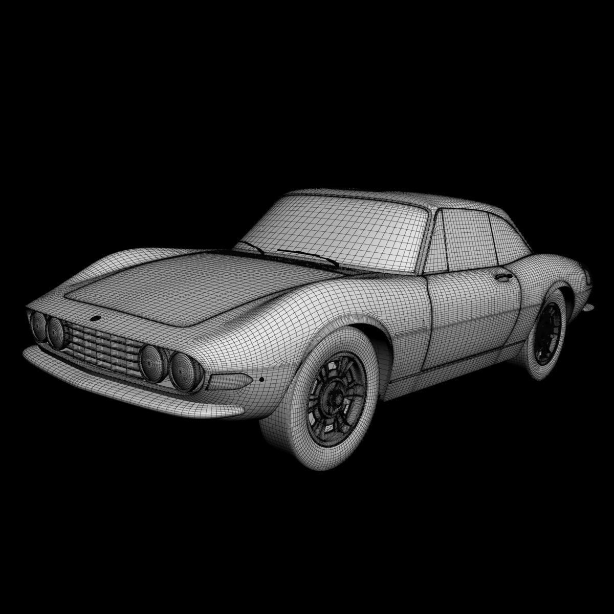 Fiat Dino Coupe Speciale Prototipo 3D model_12