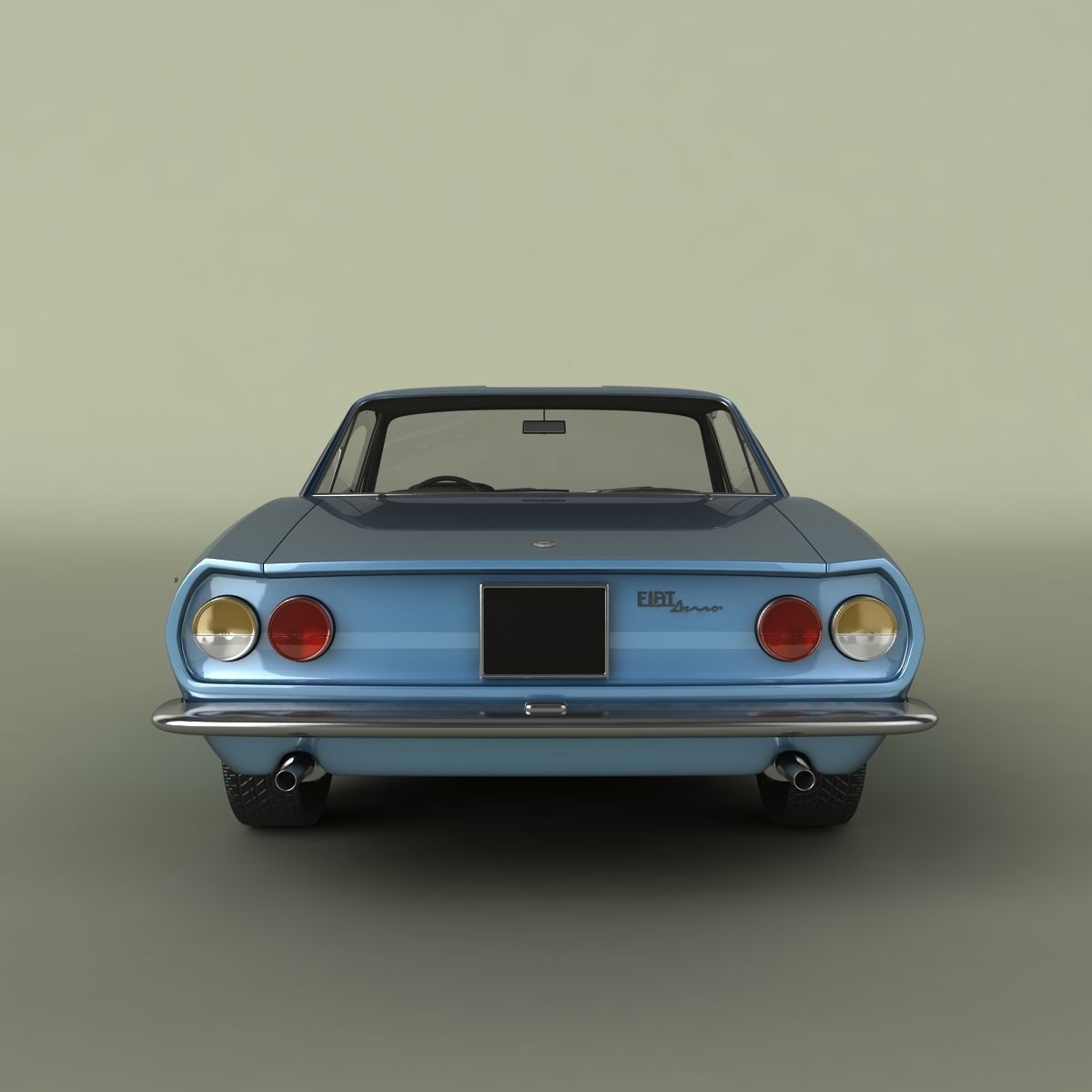Fiat Dino Coupe Speciale Prototipo 3D model_3