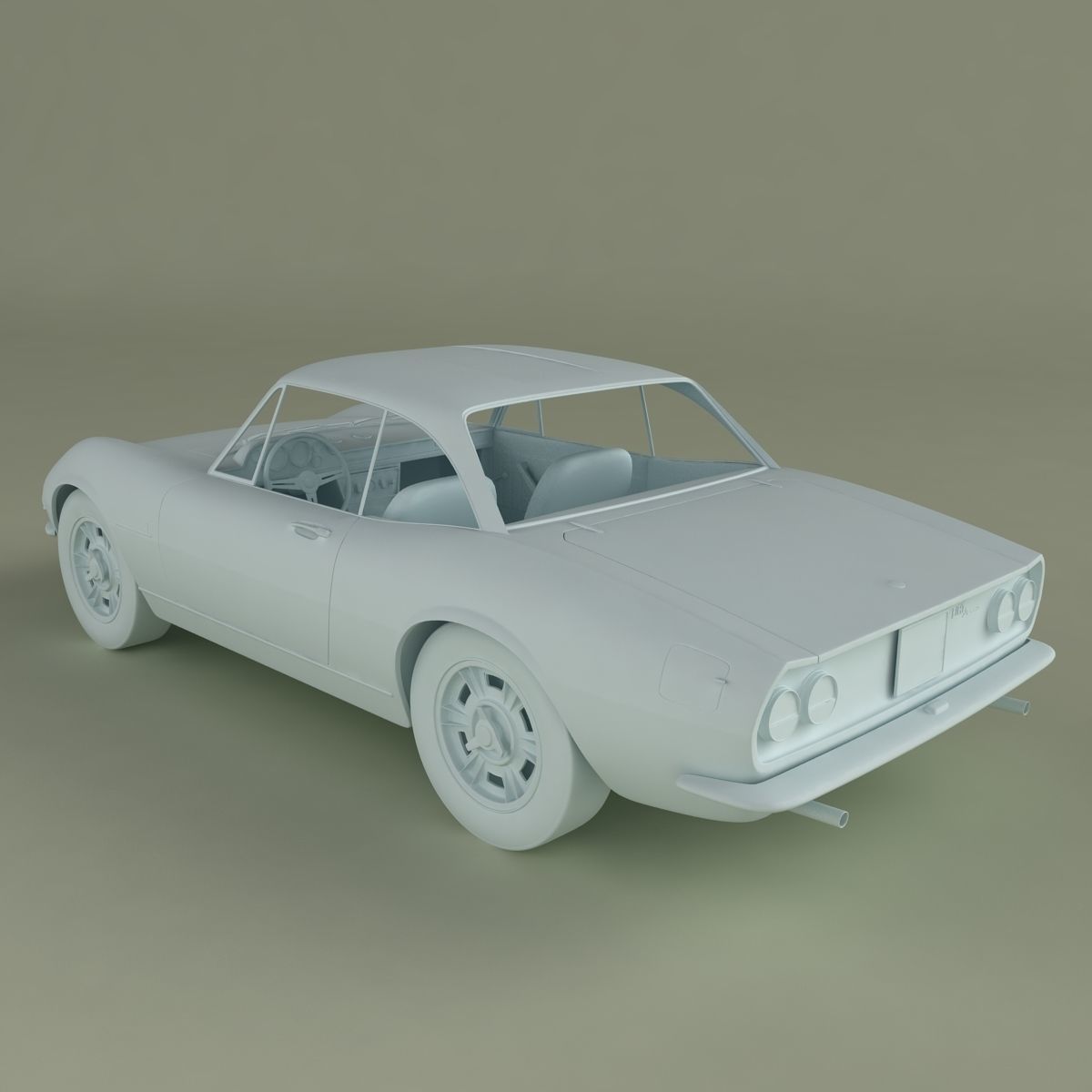 Fiat Dino Coupe Speciale Prototipo 3D model_10