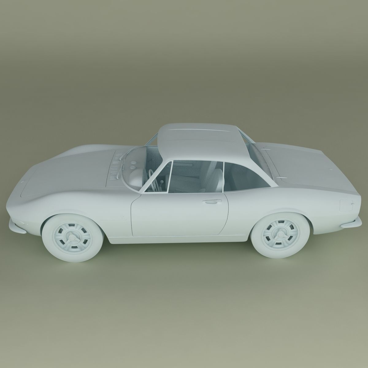 Fiat Dino Coupe Speciale Prototipo 3D model_9