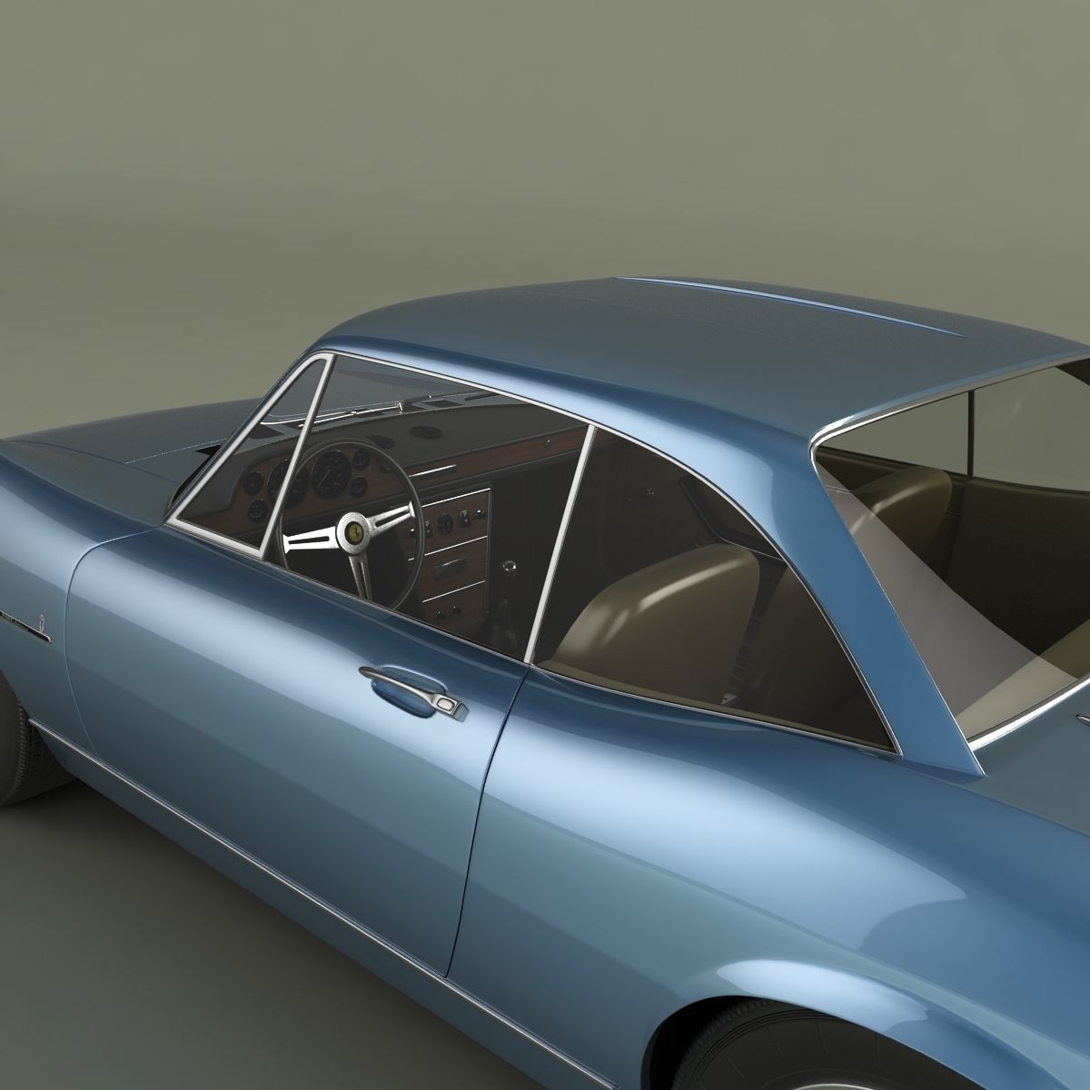 Fiat Dino Coupe Speciale Prototipo 3D model_7