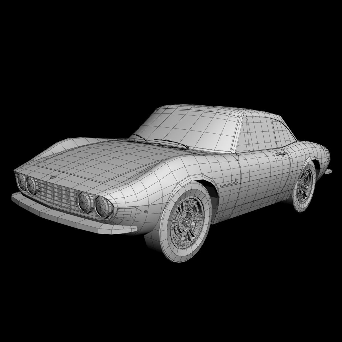 Fiat Dino Coupe Speciale Prototipo 3D model_11