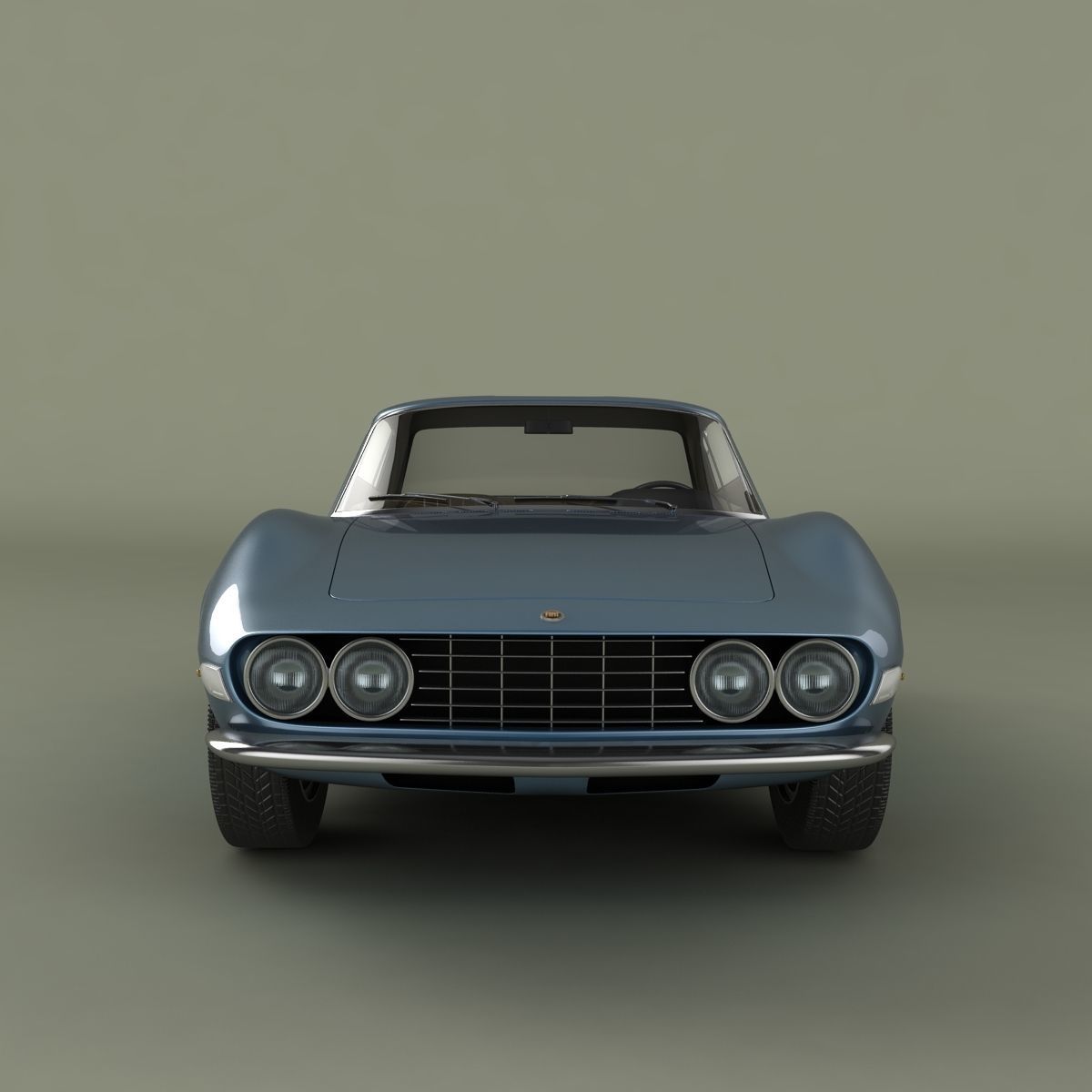Fiat Dino Coupe Speciale Prototipo 3D model_4