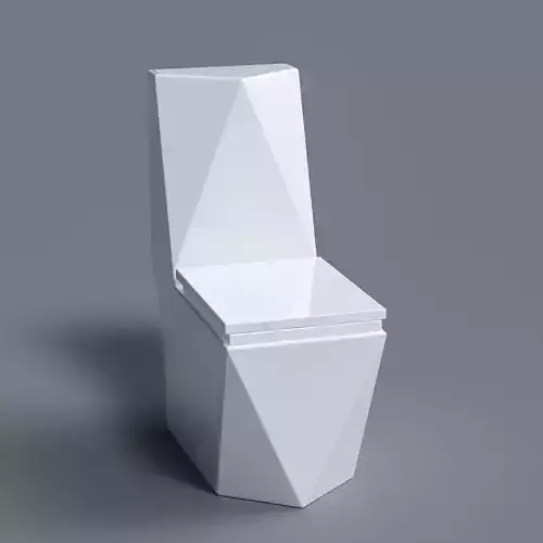Diamond Toilet 3D model