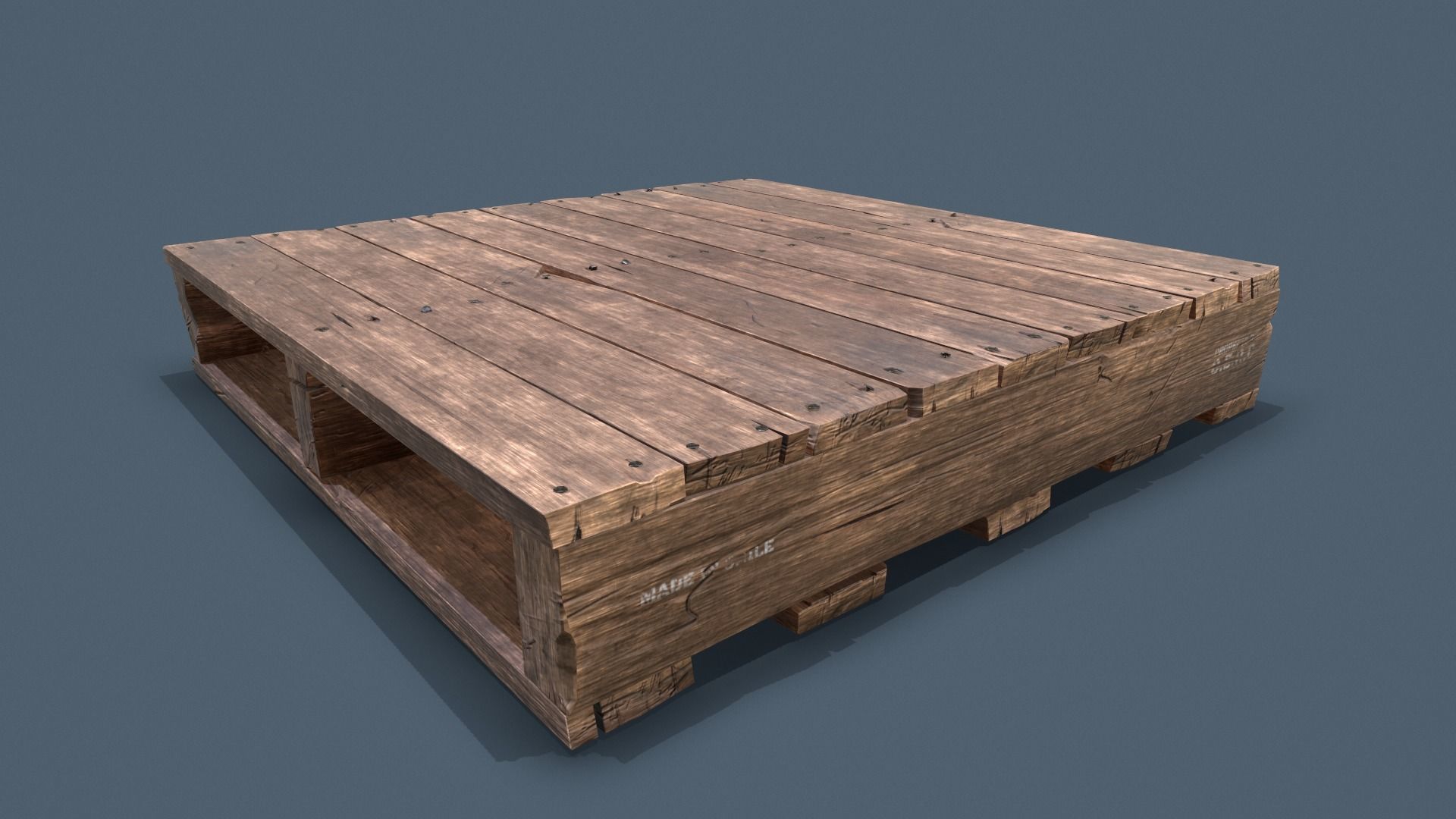 Pallet Common Enviroment Assets Low-poly 3D model_2