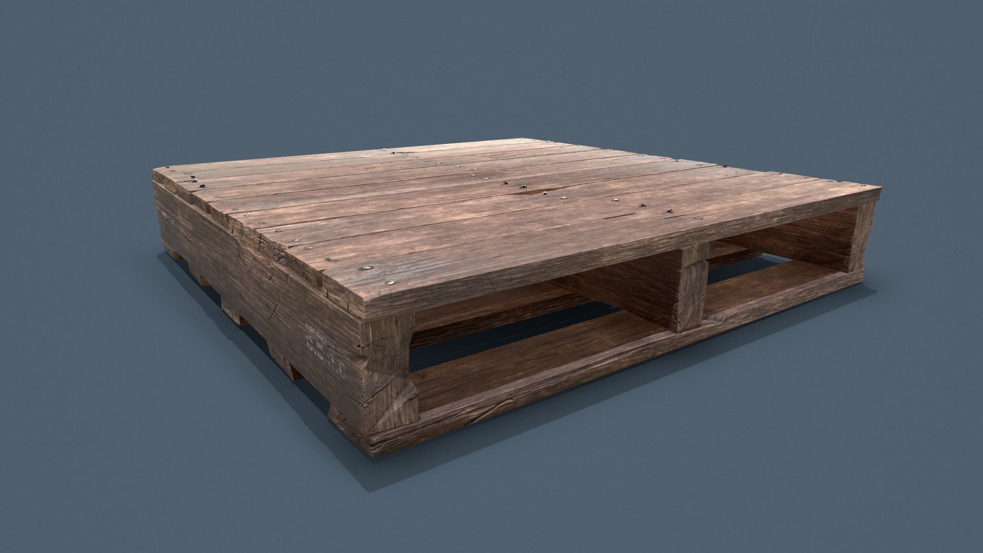 Pallet Common Enviroment Assets Low-poly 3D model_3