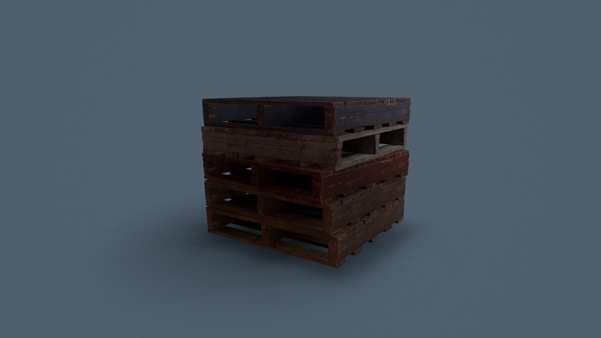 Pallet Common Enviroment Assets Low-poly 3D model_6
