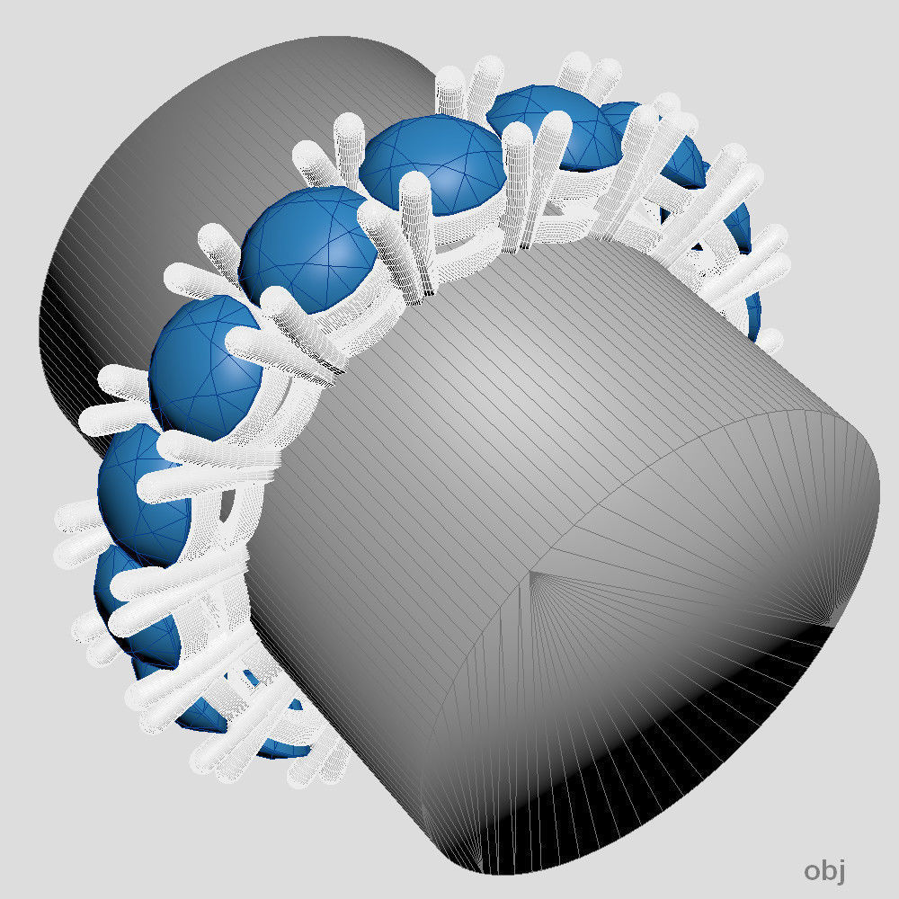Diamond line 3D print model_6
