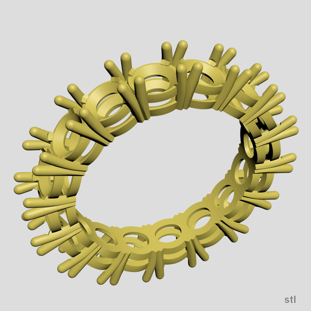 Diamond line 3D print model_2