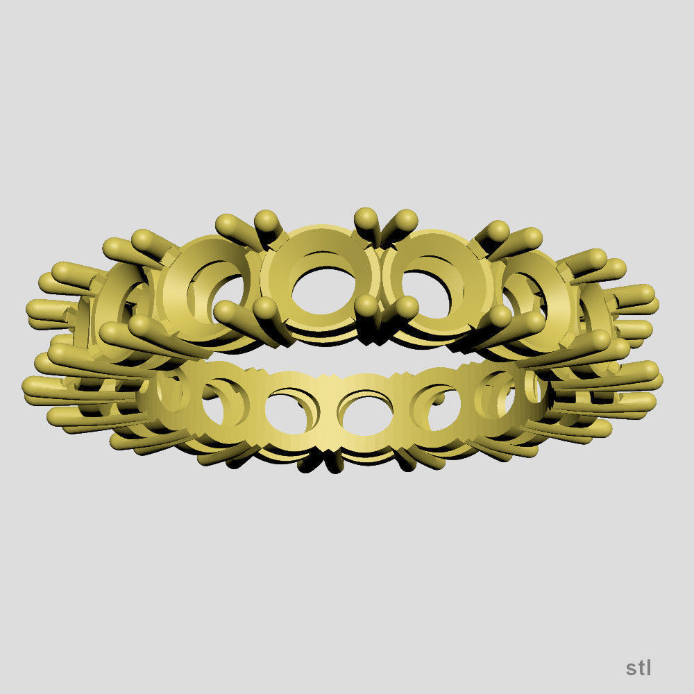 Diamond line 3D print model_3