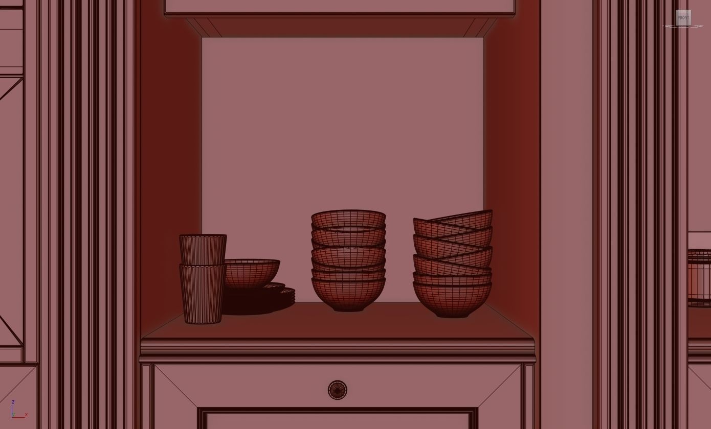 Classic kitchen 3D model_13