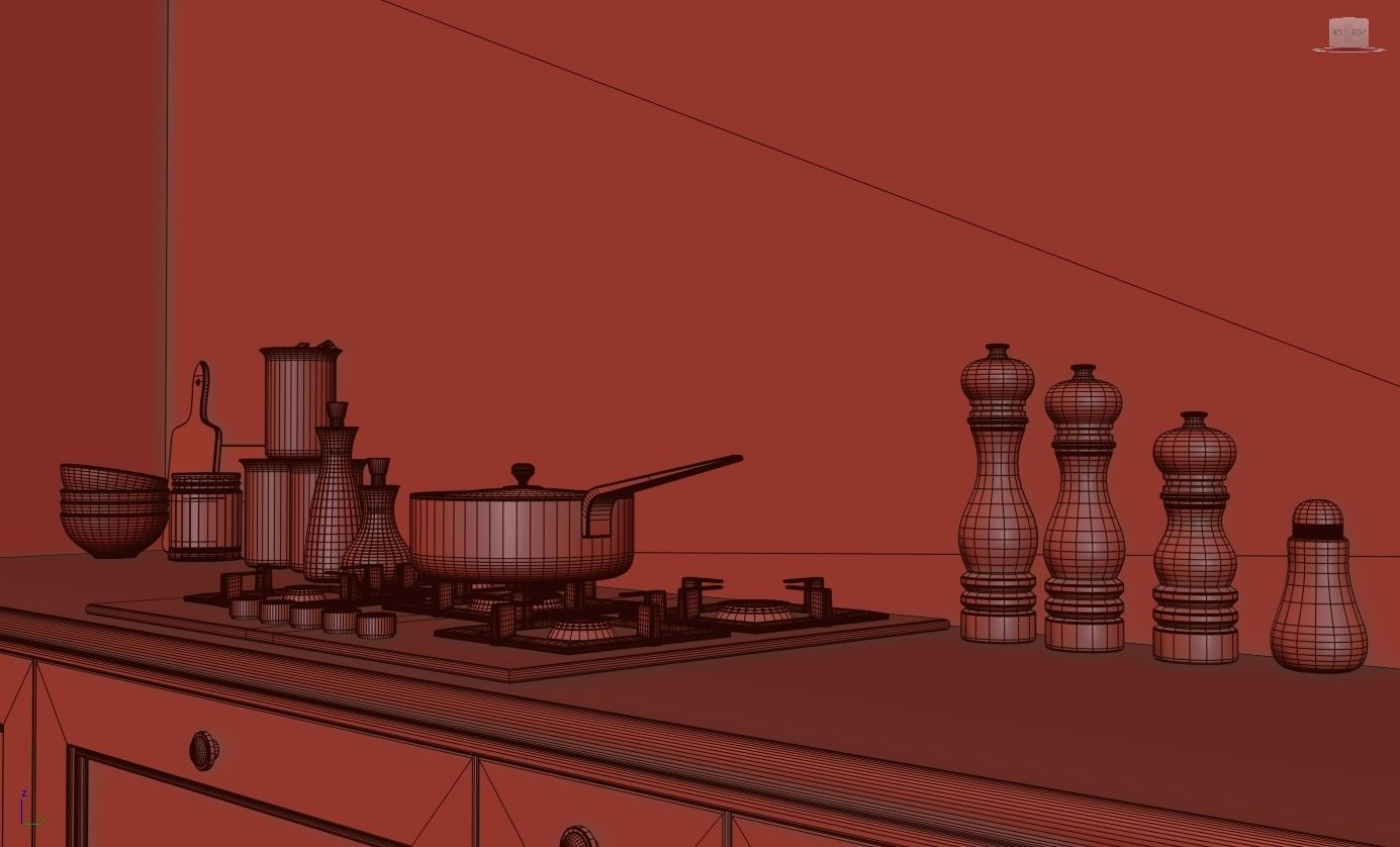 Classic kitchen 3D model_15