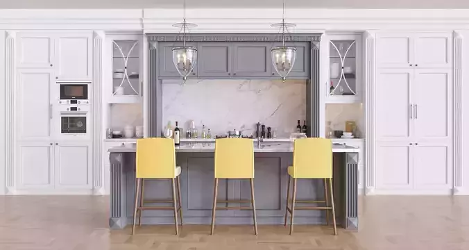 Classic kitchen 3D model