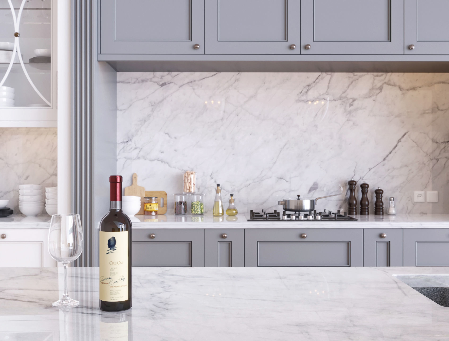 Classic kitchen 3D model_1