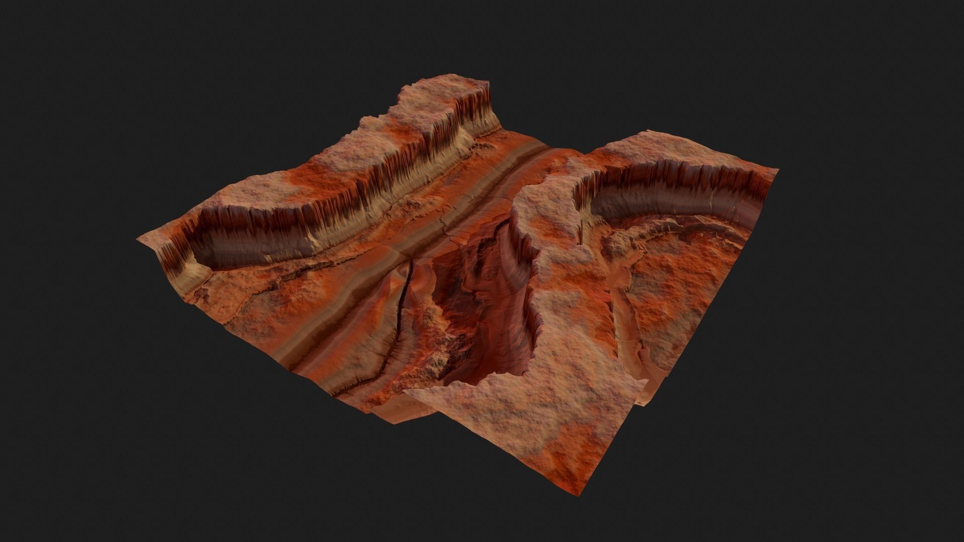 CANYON HIGH QUALITY GAME READY Low-poly 3D model_4