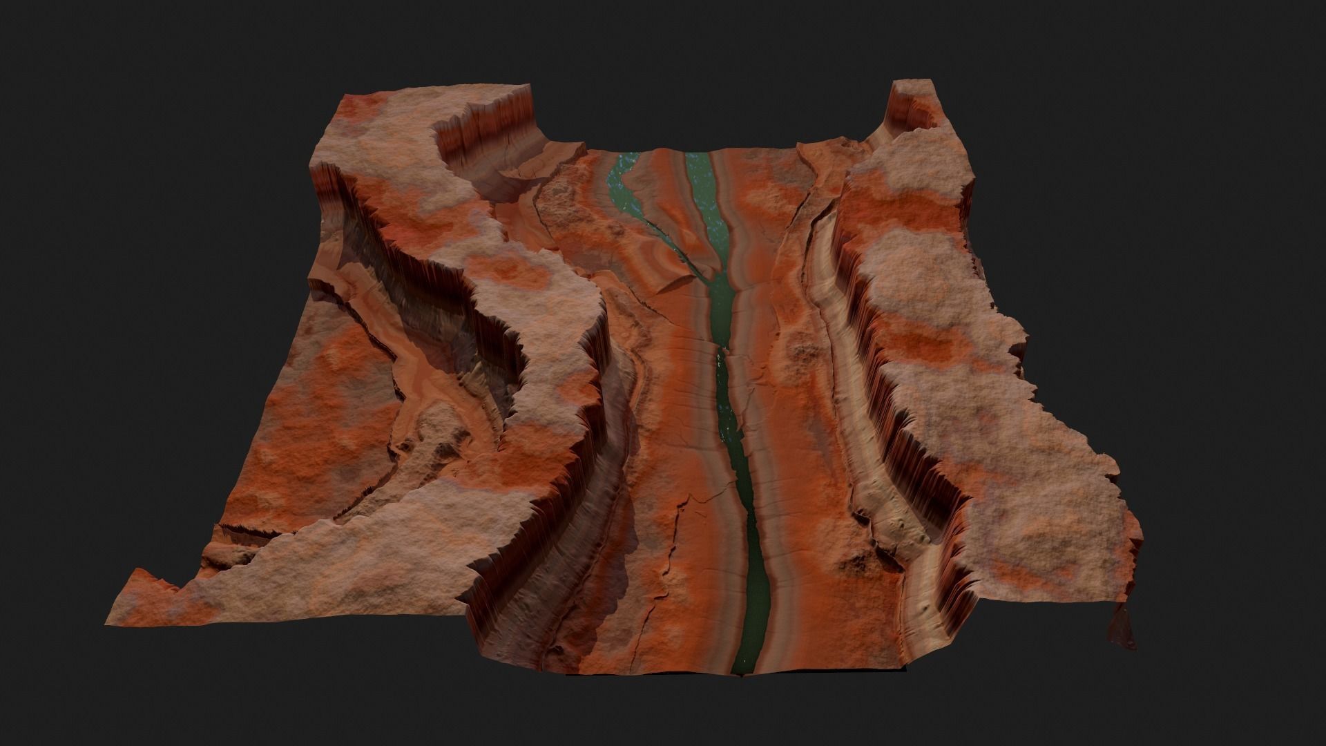CANYON HIGH QUALITY GAME READY Low-poly 3D model_2