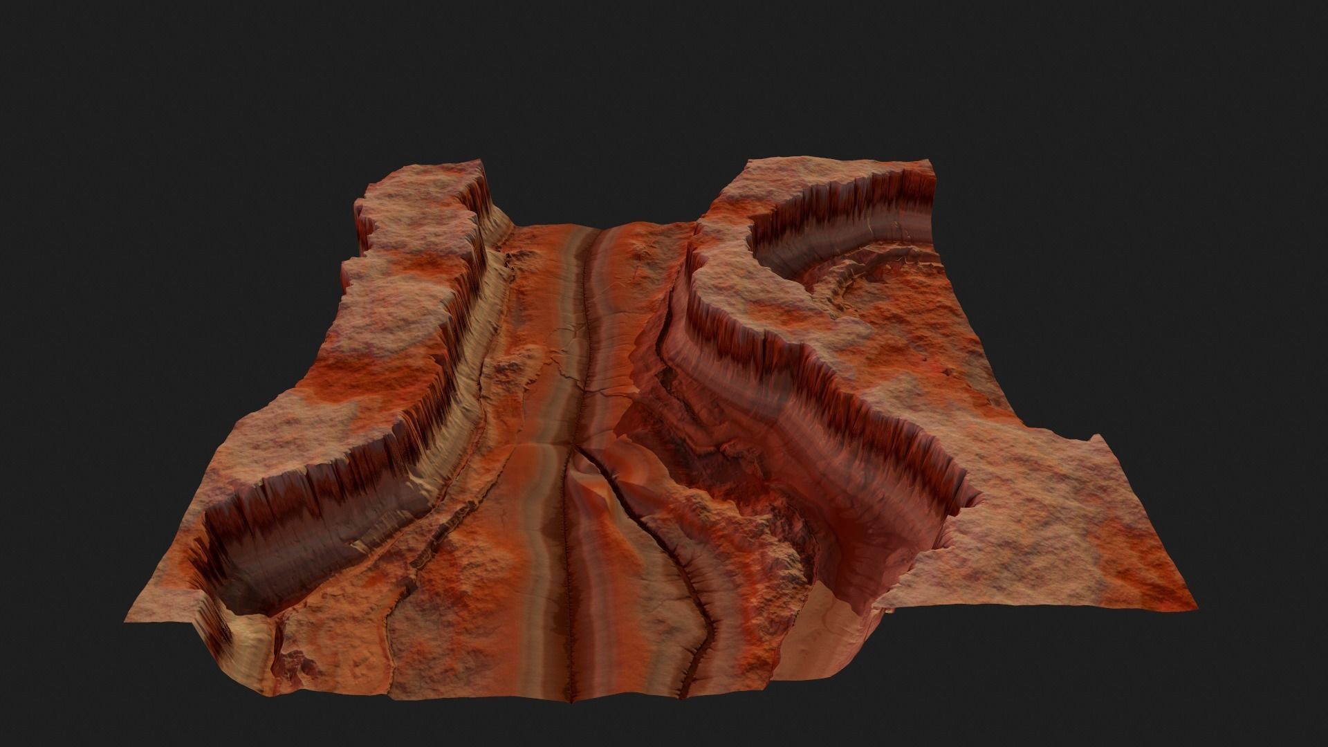 CANYON HIGH QUALITY GAME READY Low-poly 3D model_1