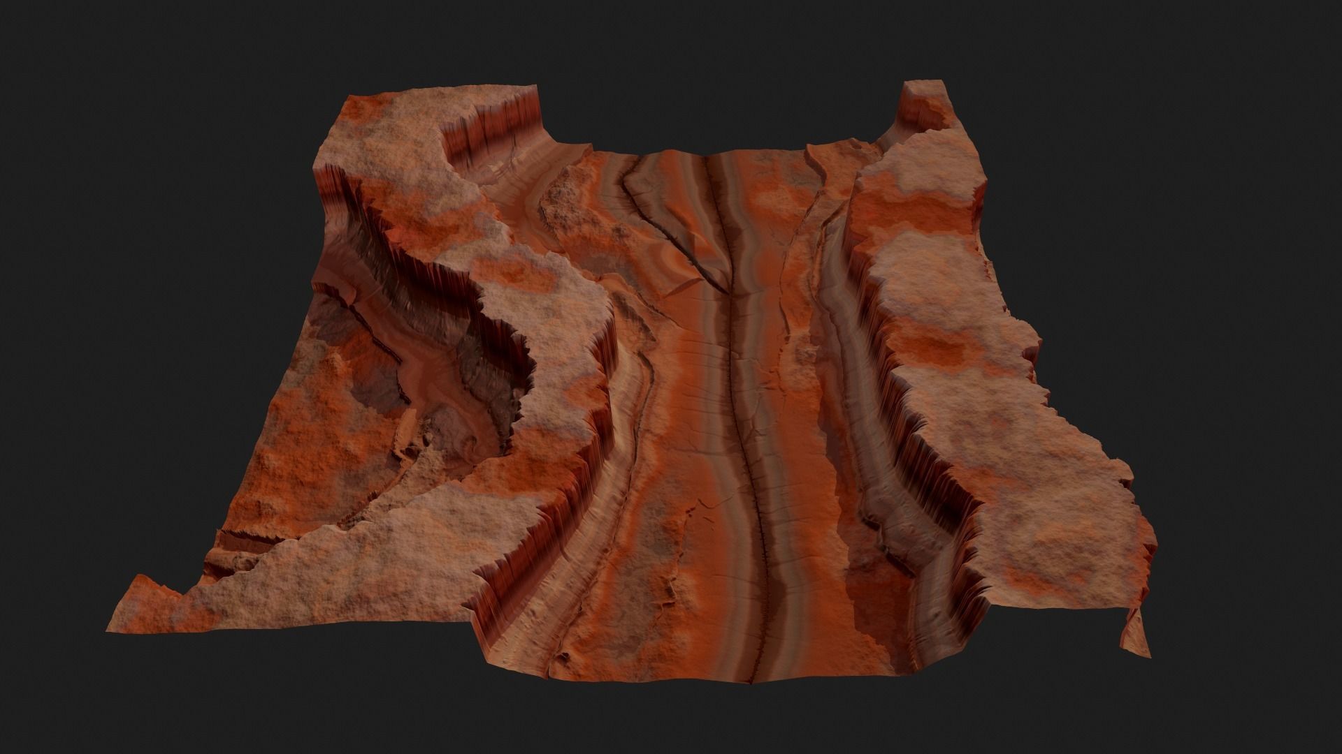 CANYON HIGH QUALITY GAME READY Low-poly 3D model_3