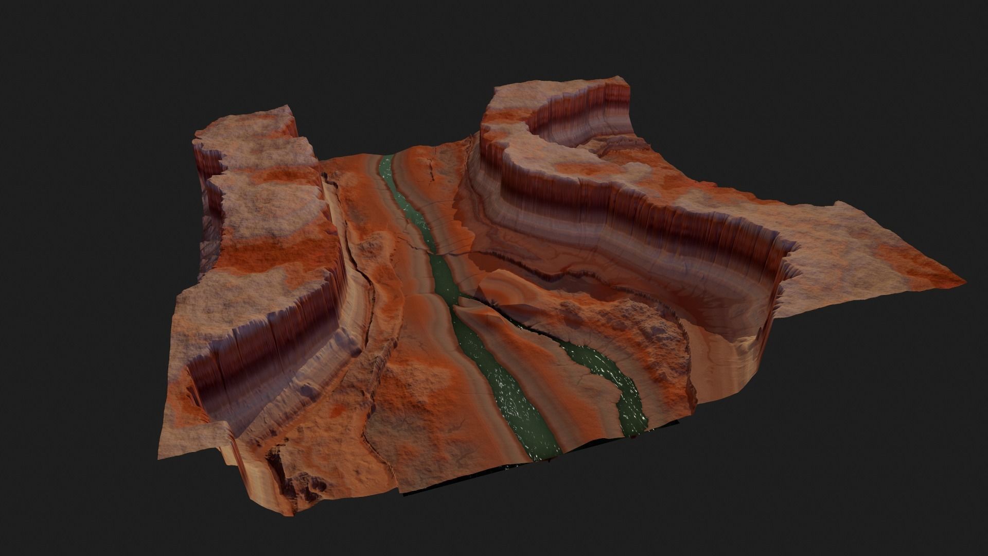 CANYON HIGH QUALITY GAME READY Low-poly 3D model_5