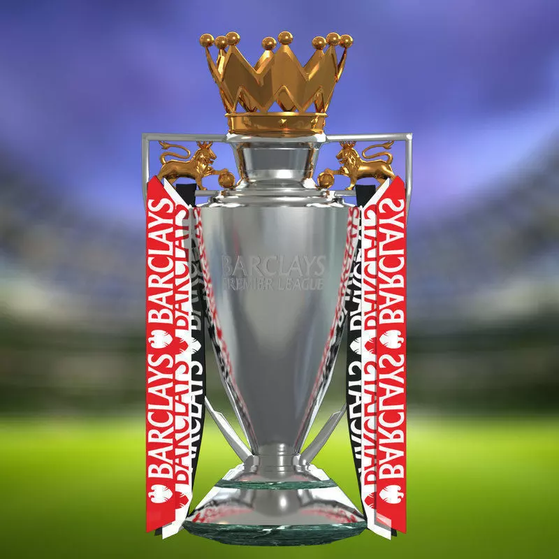 Premier League Trophy 3D model_0