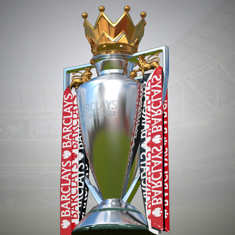 Premier League Trophy 3D model_1