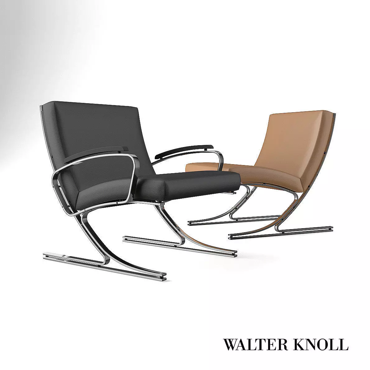 Chair - Armchair Berlin from Walter Knoll 3D model