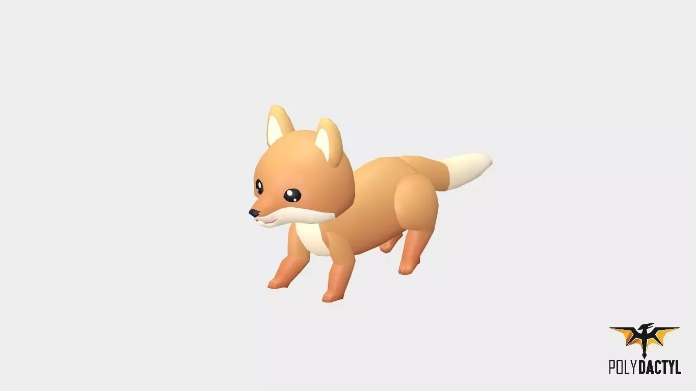 Felix The Fox - Wild Series Low-poly 3D model_0