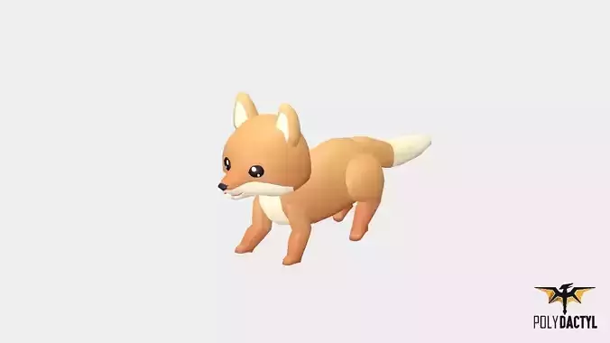 Felix The Fox - Wild Series Low-poly 3D model