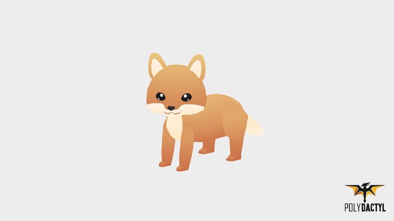 Felix The Fox - Wild Series Low-poly 3D model_6