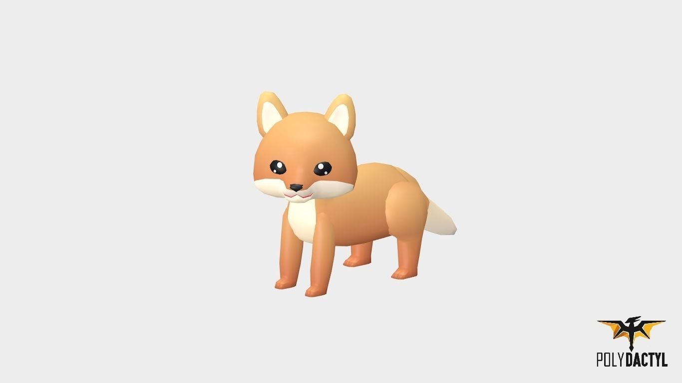Felix The Fox - Wild Series Low-poly 3D model_3