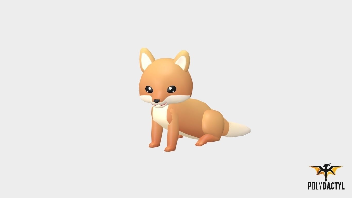 Felix The Fox - Wild Series Low-poly 3D model_2