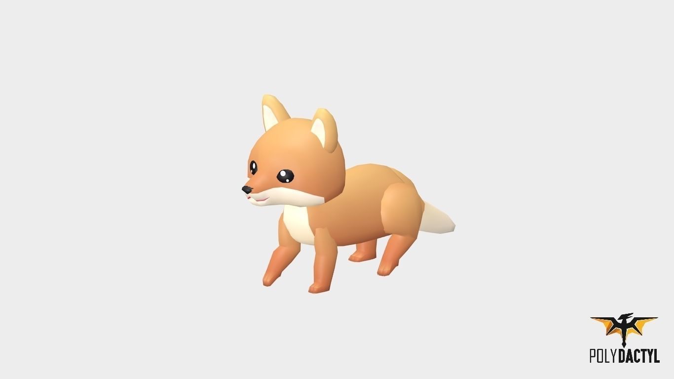 Felix The Fox - Wild Series Low-poly 3D model_1