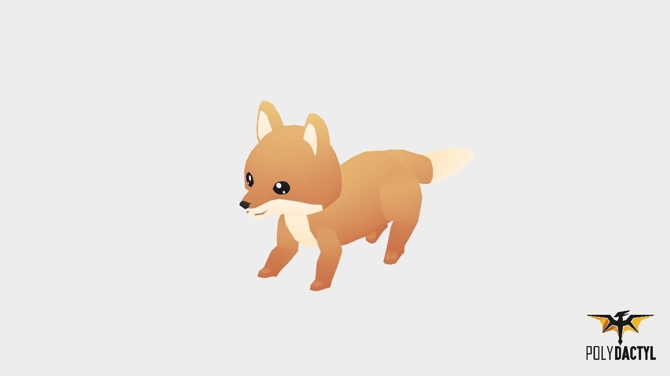 Felix The Fox - Wild Series Low-poly 3D model_7