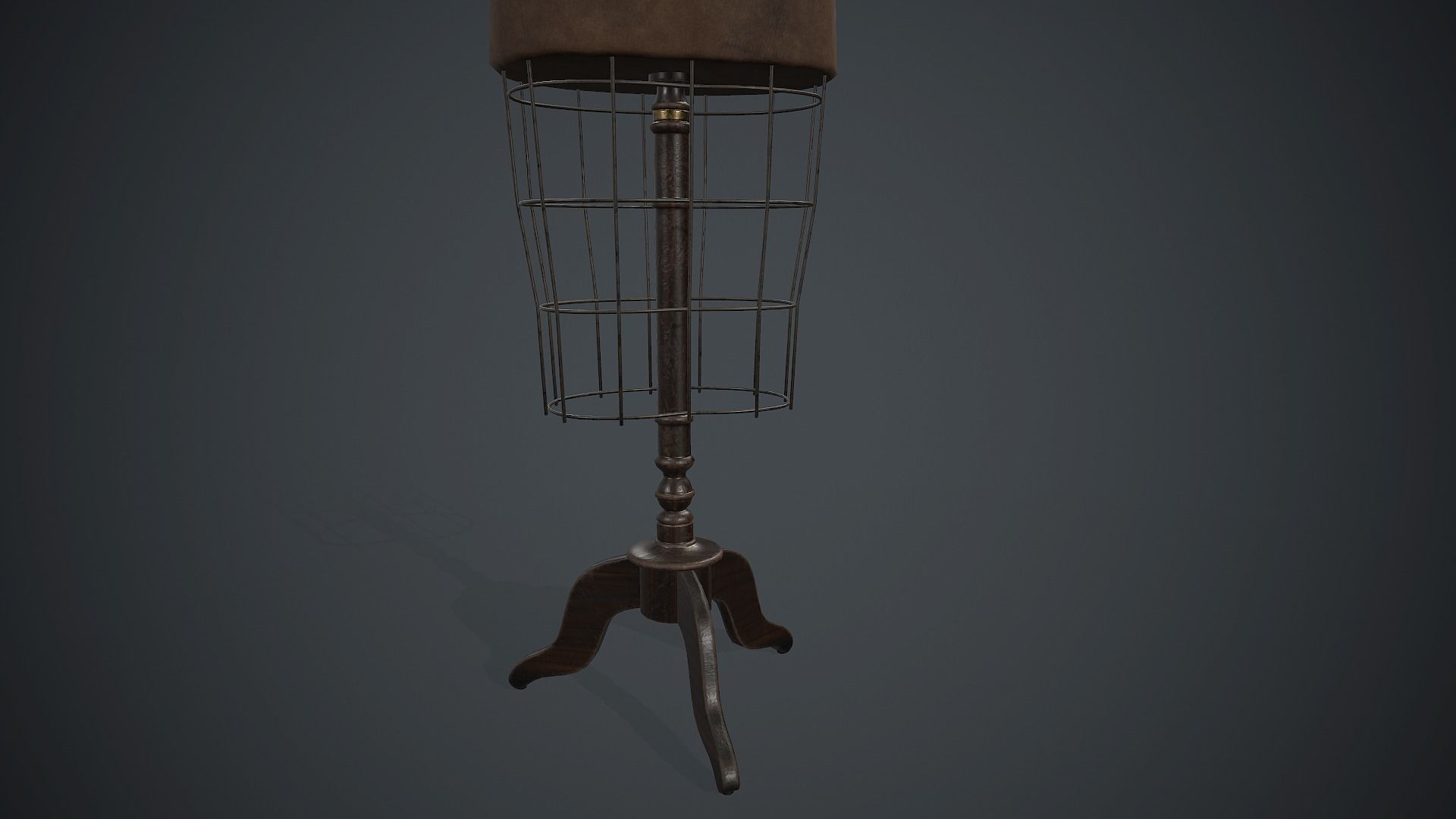 Retro Mannequin PBR Game Ready Low-poly 3D model_5