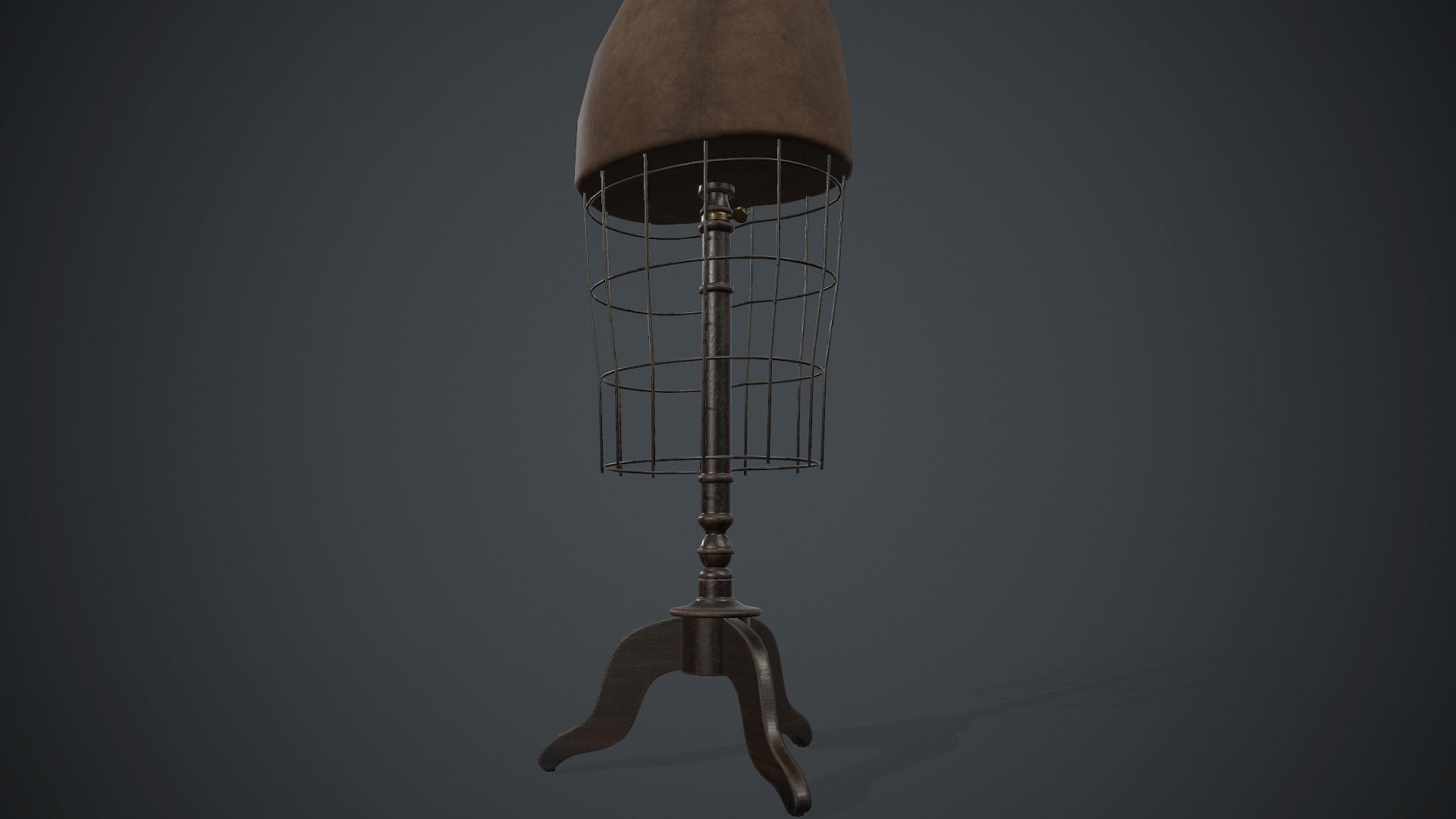 Retro Mannequin PBR Game Ready Low-poly 3D model_9