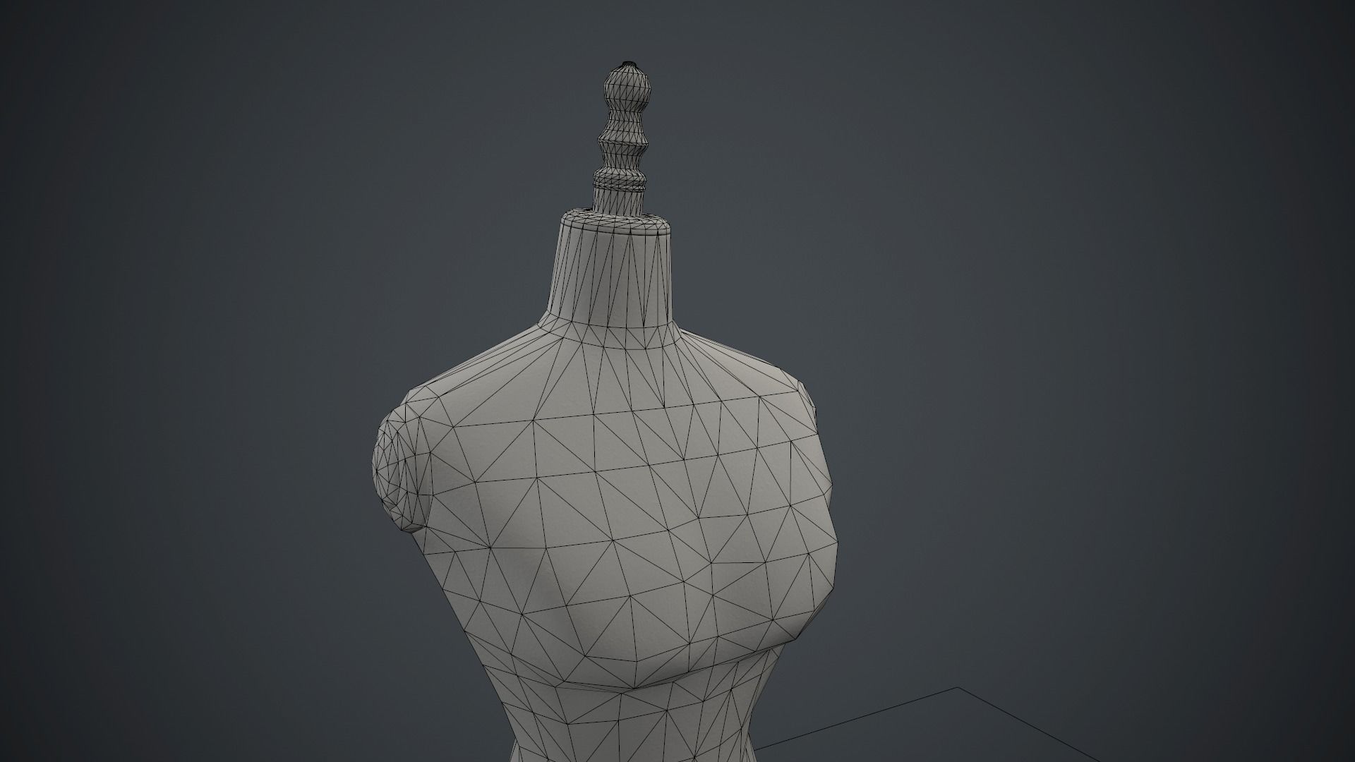 Retro Mannequin PBR Game Ready Low-poly 3D model_18