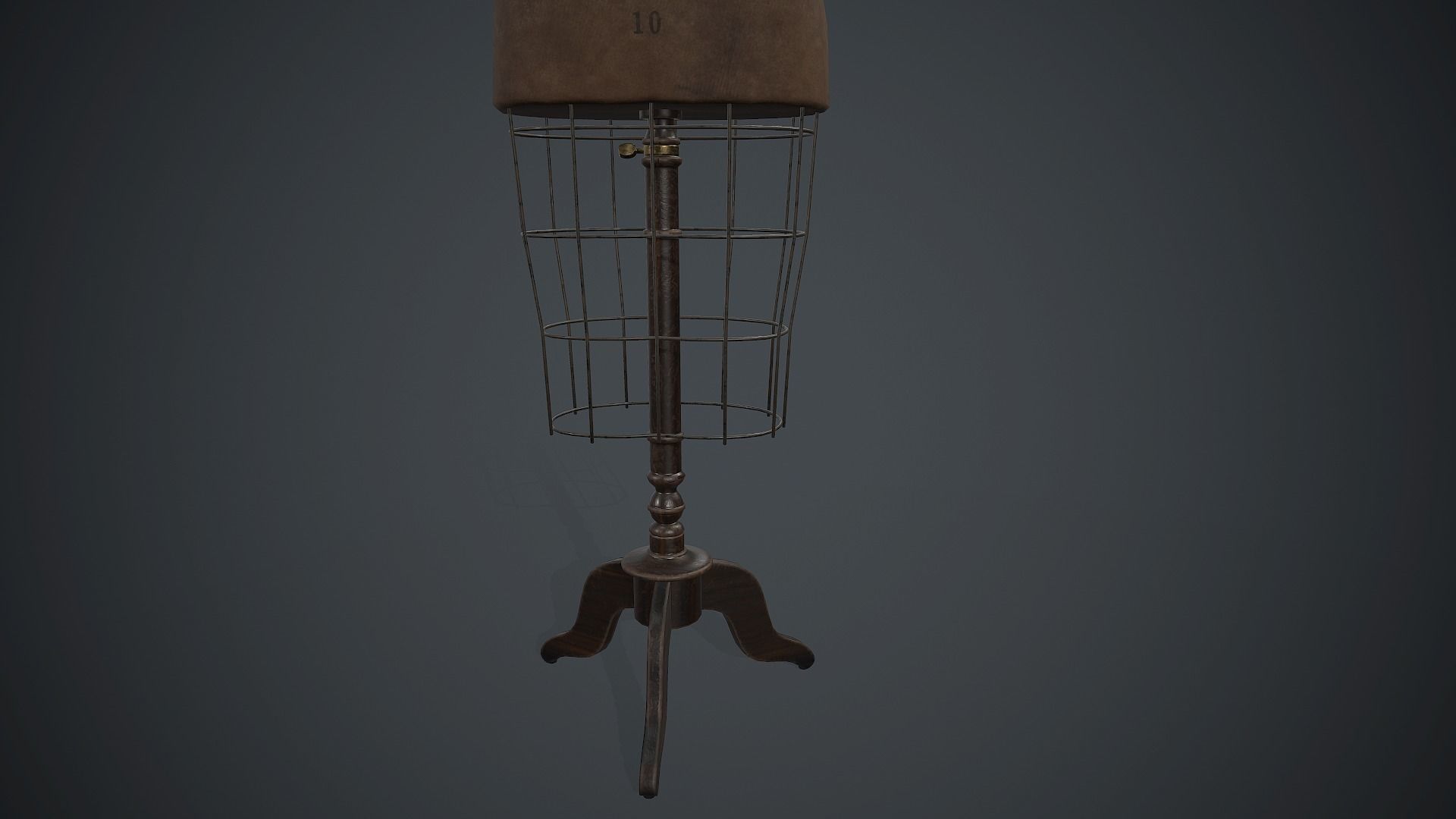 Retro Mannequin PBR Game Ready Low-poly 3D model_4