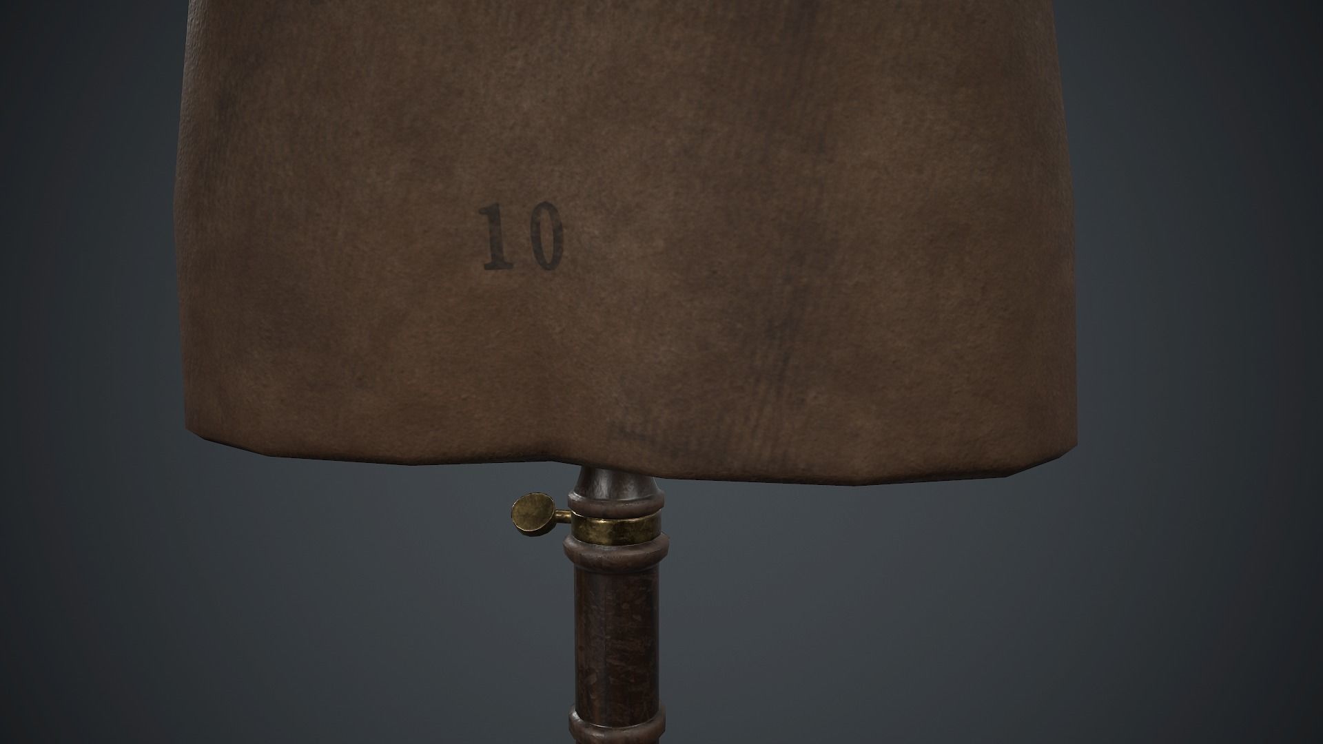 Old Mannequin PBR Game Ready Low-poly 3D model_9