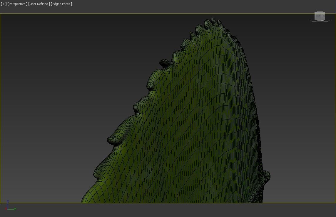 Tea leaf Low-poly 3D model_7