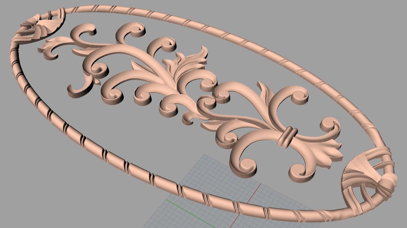 3D carved model furniture 3D design used for artcam aspire E774 3D model_1