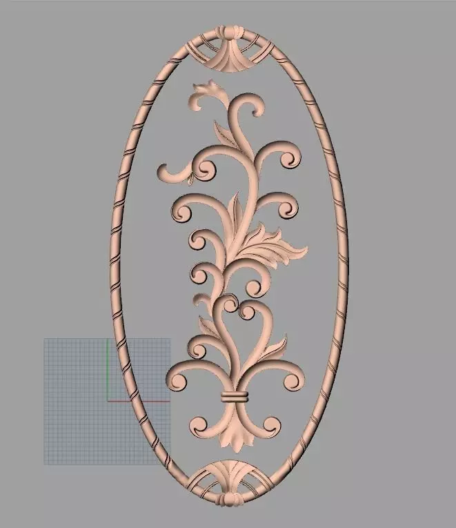 3D carved model furniture 3D design used for artcam aspire E774 3D model_0