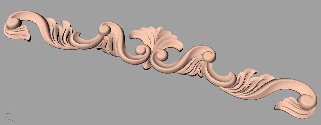 3D carved model furniture 3D design used for artcam aspire E773 3D model_1