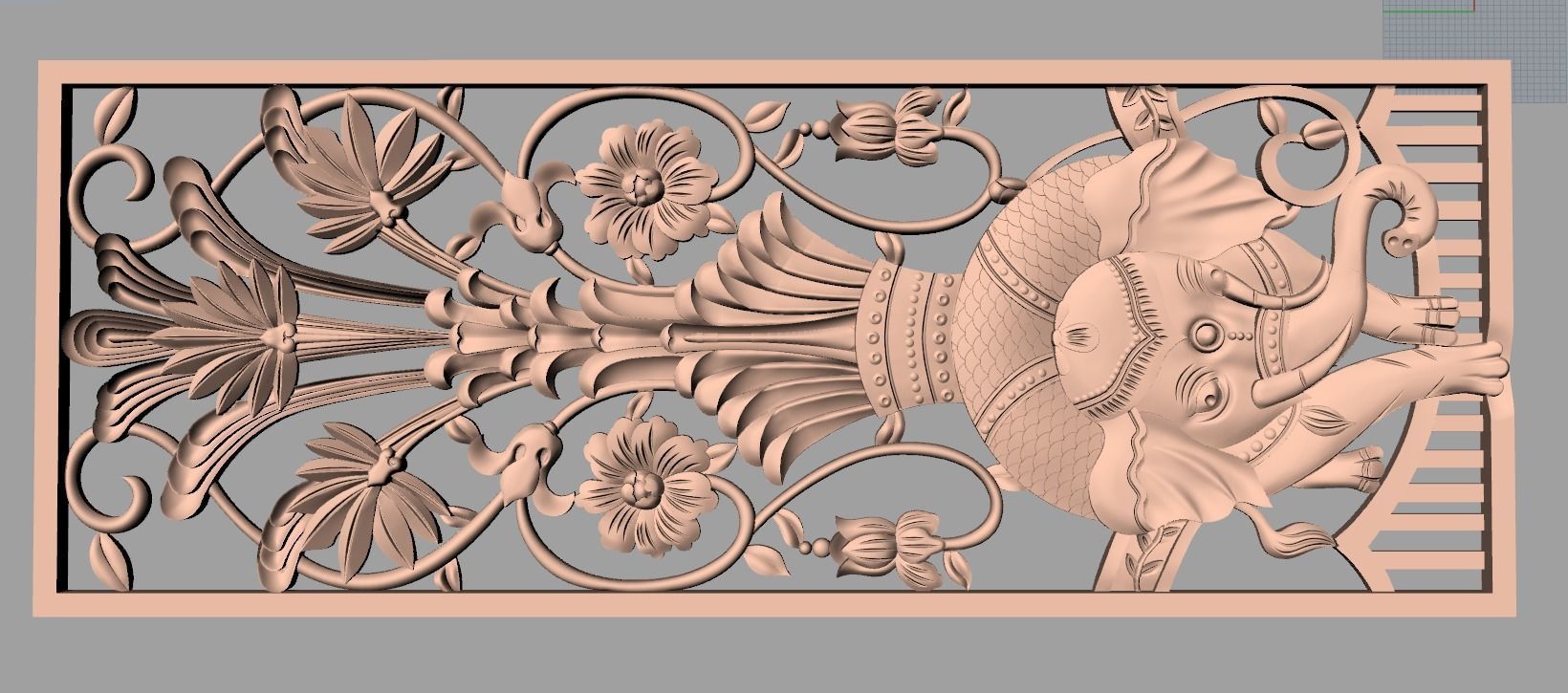 3D carved model furniture 3D design used for artcam aspire E762 3D model_1