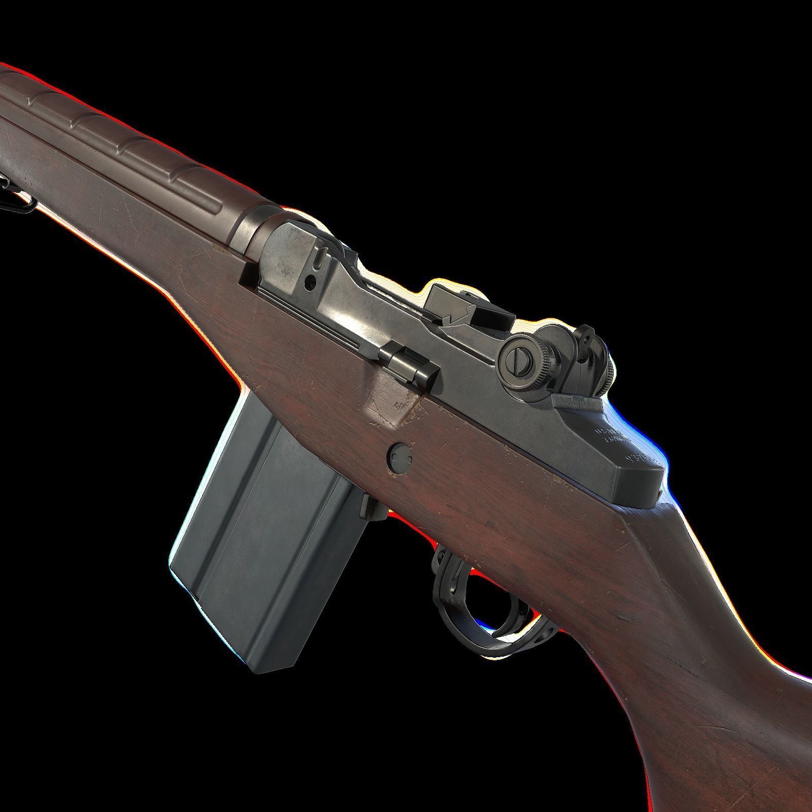 3D model M14 Rifle VR / AR / low-poly | CGTrader