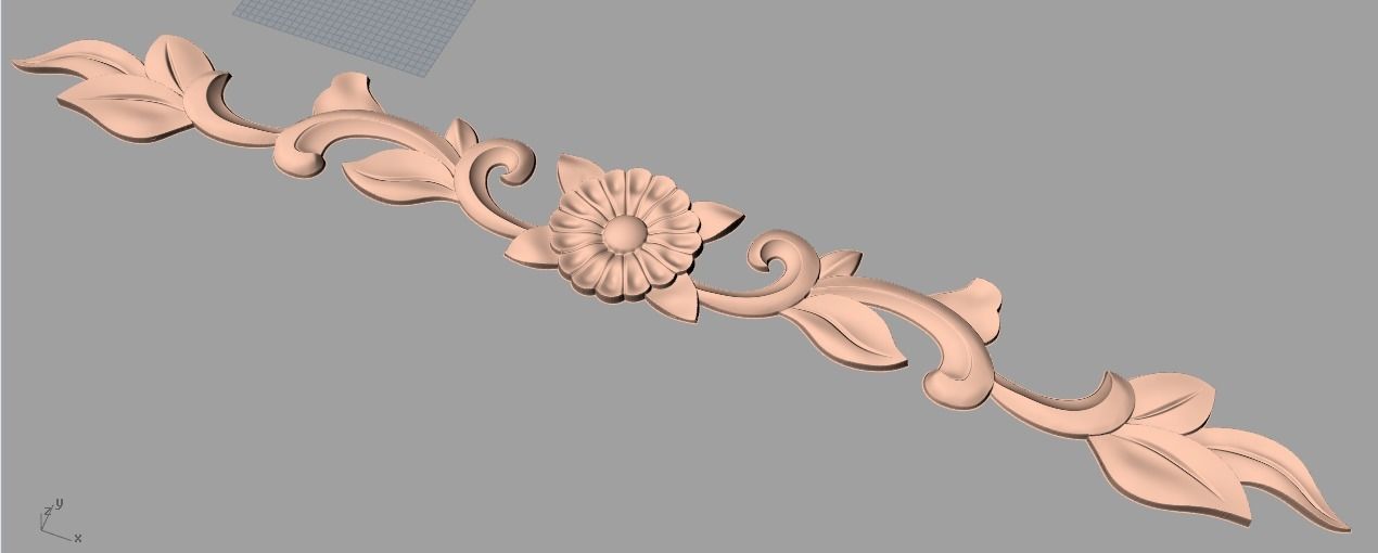 3D carved model furniture 3D design used for artcam aspire E755 3D model_1