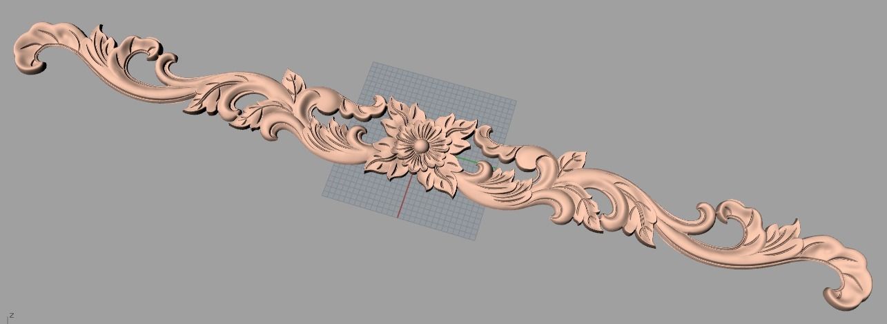 3D carved model furniture 3D design used for artcam aspire E754 3D model_1