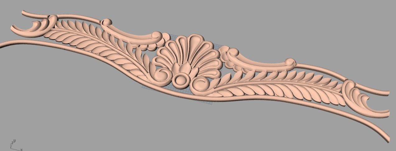 3D carved model furniture 3D design used for artcam aspire E847 3D model_1