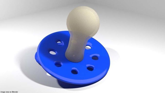Pacifier plastic 3D model