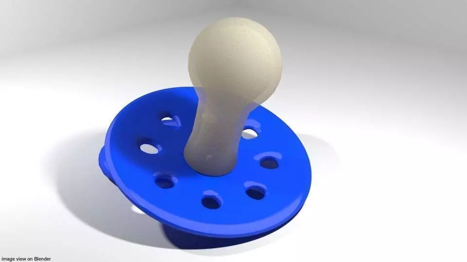 Pacifier plastic 3D model