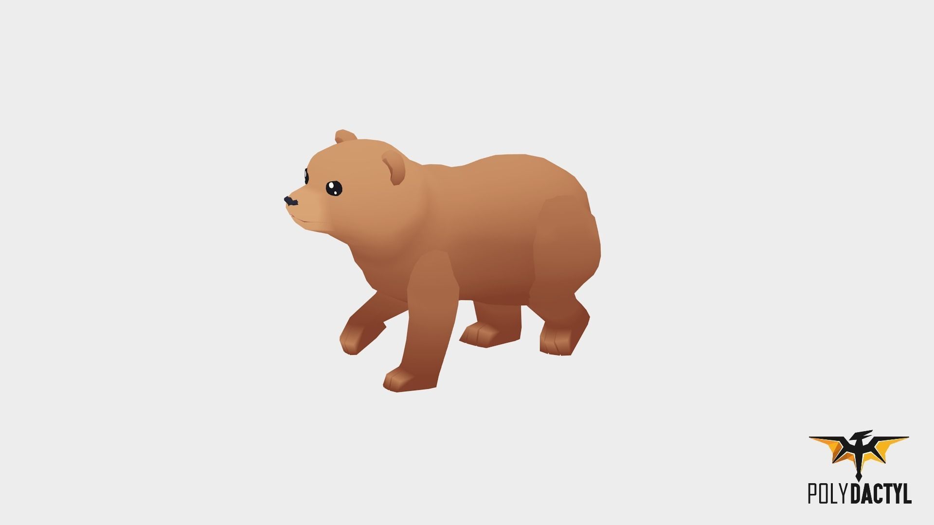 Syla The Bear - Wild Series Low-poly 3D model_10